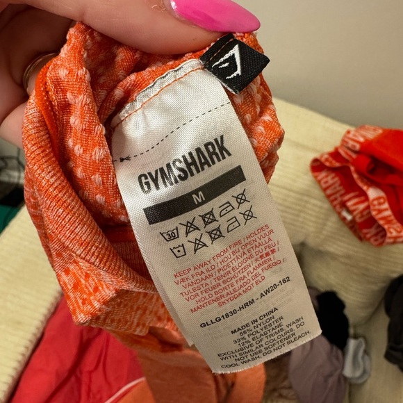 Gymshark Vital Seamless leggings size medium orange contouring compression waist - Picture 5 of 5